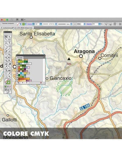Mappa della provincia di Agrigento pdf scala...