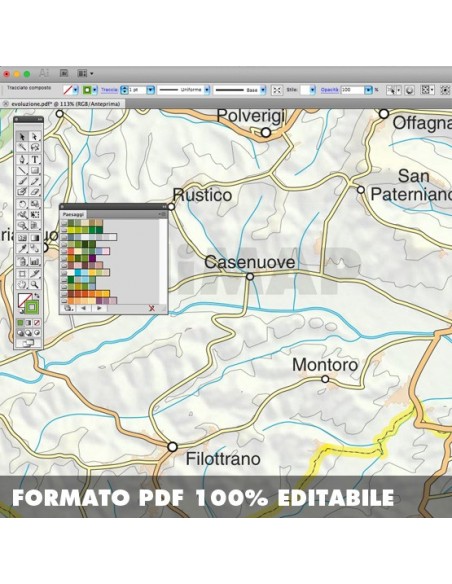 Mappa della provincia di Ancona pdf scala 1:200.000