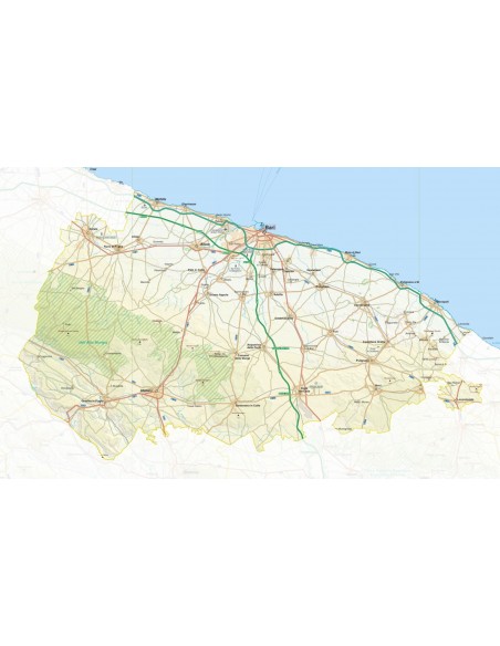 Mappa della provincia di Bari pdf scala 1:200.000