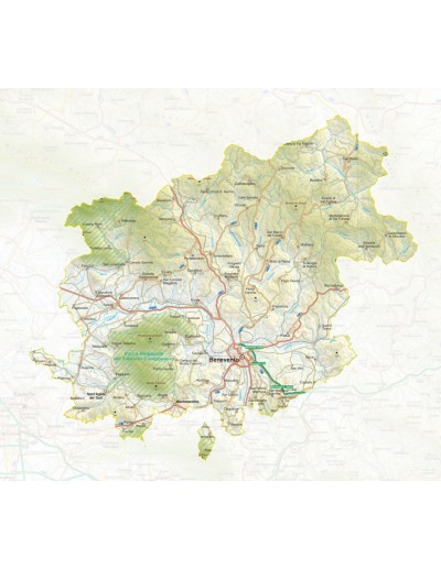 Mappa della provincia di Benevento pdf scala 1:200.000