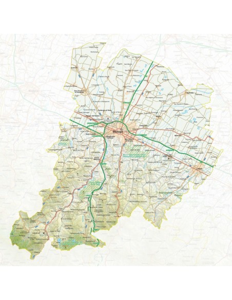 Mappa della provincia di Bologna pdf scala 1:200.000