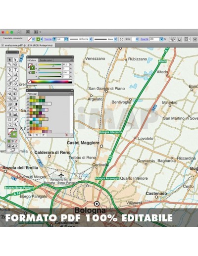 Mappa della provincia di Bologna pdf scala...