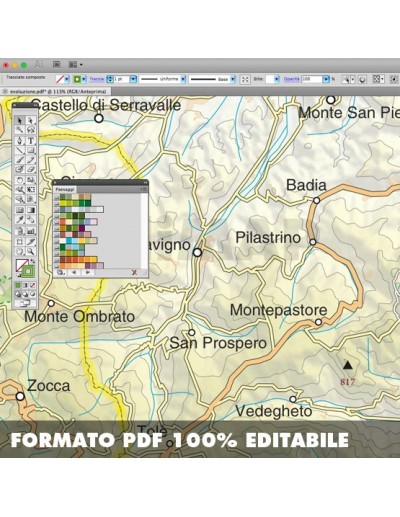 Mappa della provincia di Bologna pdf scala...