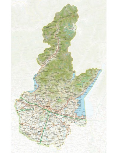 Mappa della provincia di Brescia pdf scala 1:200.000
