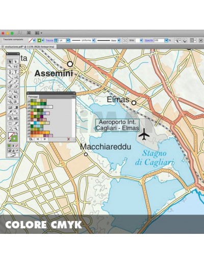 Mappa della provincia di Cagliari pdf scala...