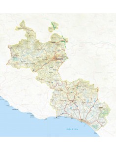 Mappa della provincia di Caltanissetta pdf scala 1:200.000