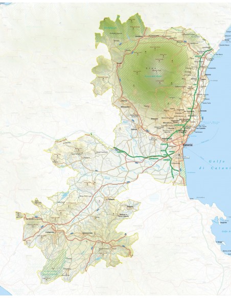Mappa della provincia di Catania pdf scala 1:200.000