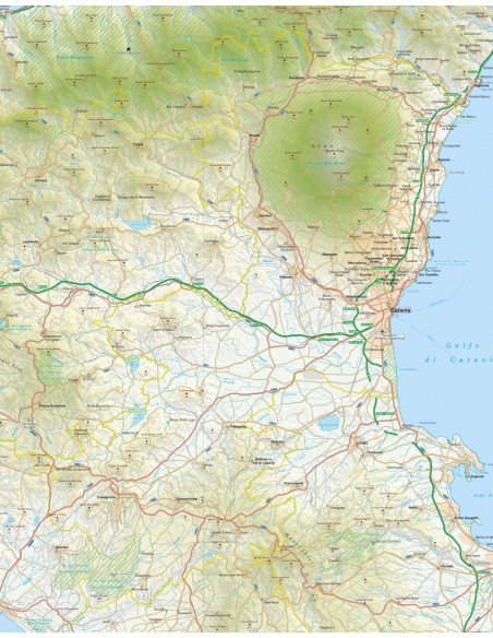 Mappa della provincia di Catania pdf scala 1:200.000