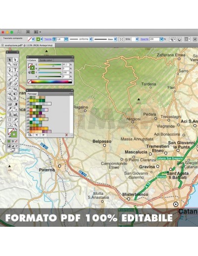 Mappa della provincia di Catania pdf scala...