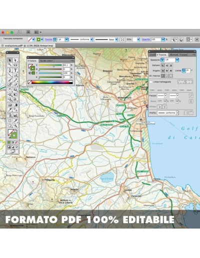 Mappa della provincia di Catania pdf scala...