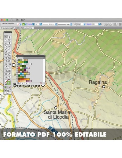 Mappa della provincia di Catania pdf scala...