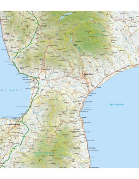 Mappa della provincia di Catanzaro pdf scala 1:200.000