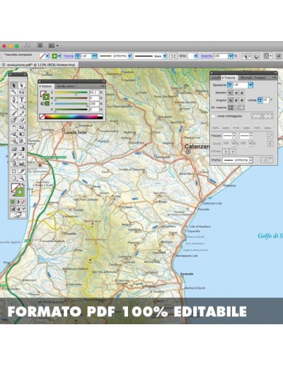 Mappa della provincia di Catanzaro pdf scala...