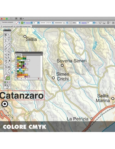 Mappa della provincia di Catanzaro pdf scala...