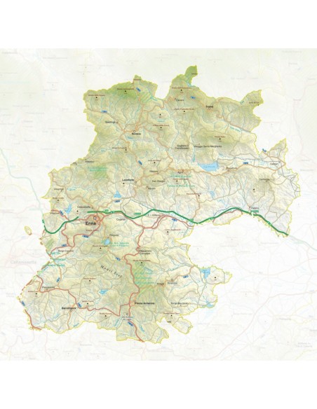 Mappa della provincia di Enna pdf scala 1:200.000