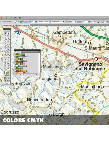 Mappa della provincia di Forlâ€œ-Cesena pdf scala 1:200.000