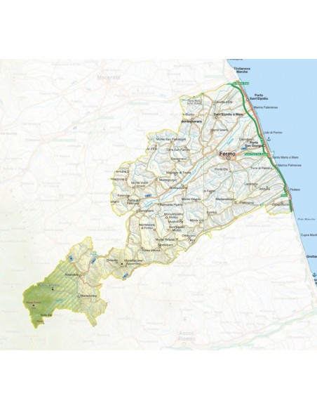 Mappa della provincia di Fermo pdf scala 1:200.000