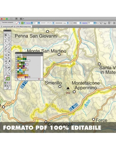 Mappa della provincia di Fermo pdf scala 1:200.000