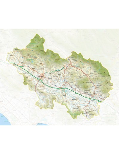 Mappa della provincia di Frosinone pdf scala 1:200.000