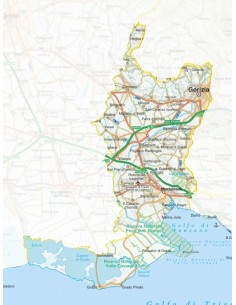 Mappa della provincia di Gorizia pdf scala 1:200.000