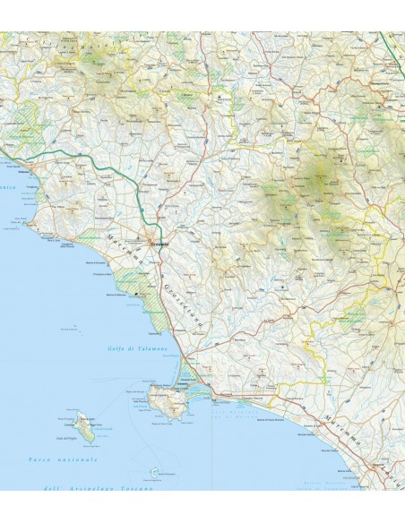 Mappa della provincia di Grosseto pdf scala 1:200.000