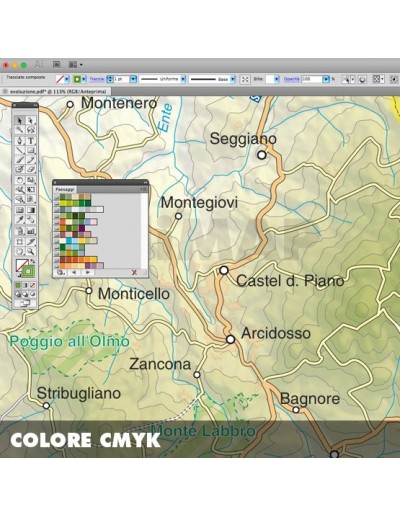Mappa della provincia di Grosseto pdf scala...