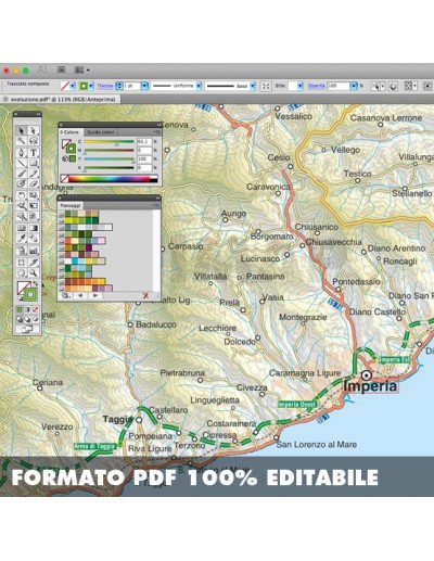 Mappa della provincia di Imperia pdf scala...