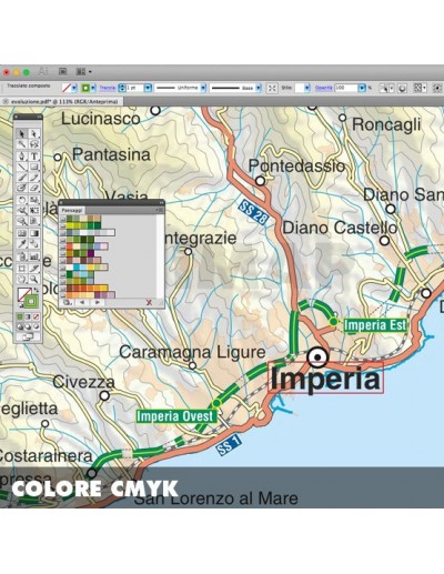 Mappa della provincia di Imperia pdf scala...