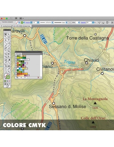Mappa della provincia di Isernia pdf scala...