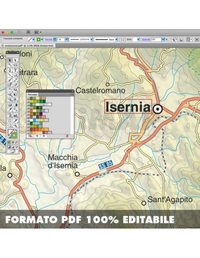 Mappa della provincia di Isernia pdf scala...
