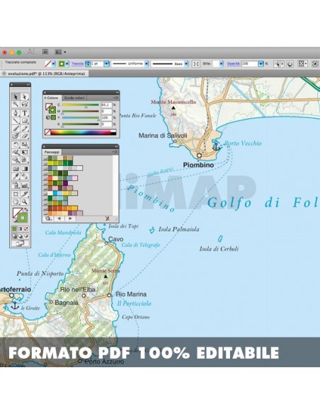 Mappa della provincia di Livorno pdf scala 1:200.000