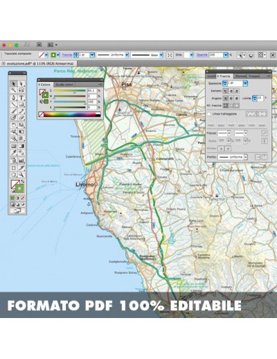 Mappa della provincia di Livorno pdf scala...