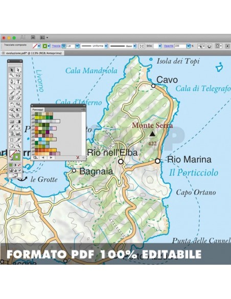 Mappa della provincia di Livorno pdf scala 1:200.000