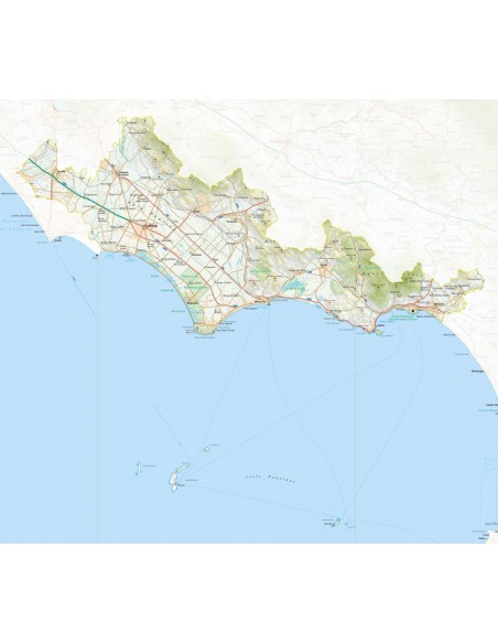 Mappa della provincia di Latina pdf scala 1:200.000