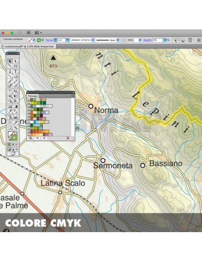 Mappa della provincia di Latina pdf scala...