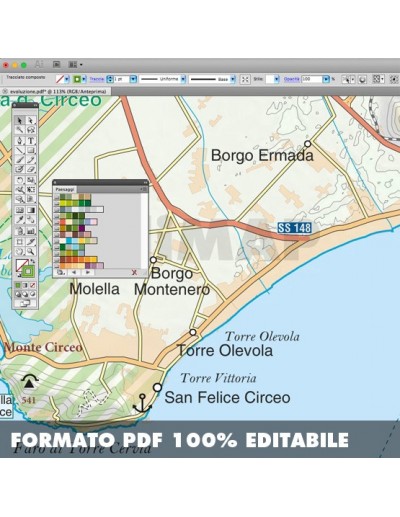 Mappa della provincia di Latina pdf scala...