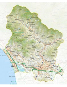 Mappa della provincia di Lucca pdf scala 1:200.000