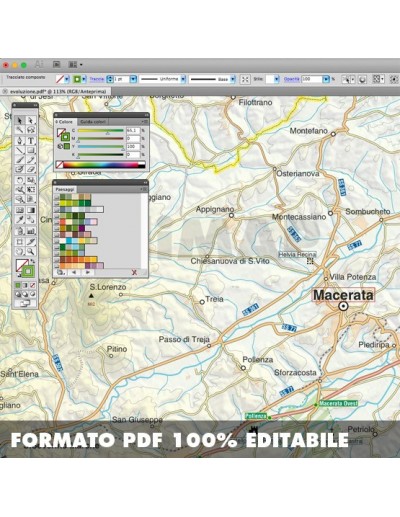 Mappa della provincia di Macerata pdf scala...