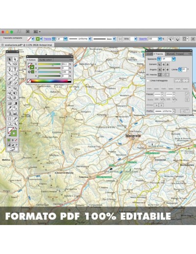 Mappa della provincia di Macerata pdf scala...