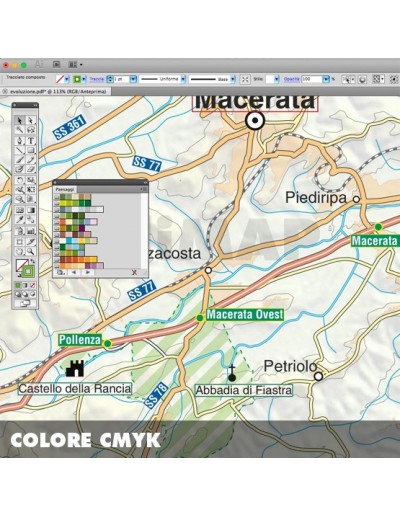 Mappa della provincia di Macerata pdf scala...