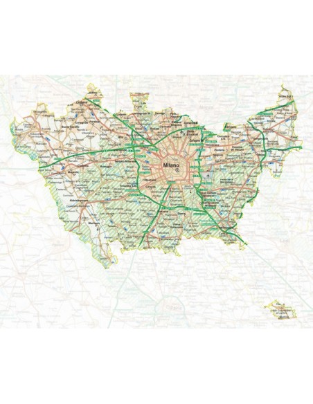 Mappa della provincia di Milano pdf scala 1:200.000
