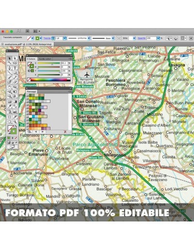 Mappa della provincia di Milano pdf scala...