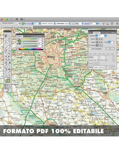 Mappa della provincia di Milano pdf scala...