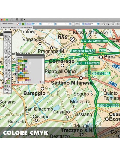 Mappa della provincia di Milano pdf scala...