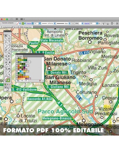 Mappa della provincia di Milano pdf scala...