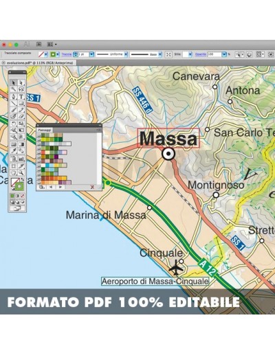 Mappa della provincia di Massa-Carrara pdf...