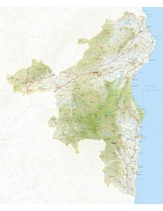 Mappa della provincia di Nuoro pdf scala 1:200.000