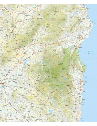 Mappa della provincia di Nuoro pdf scala 1:200.000