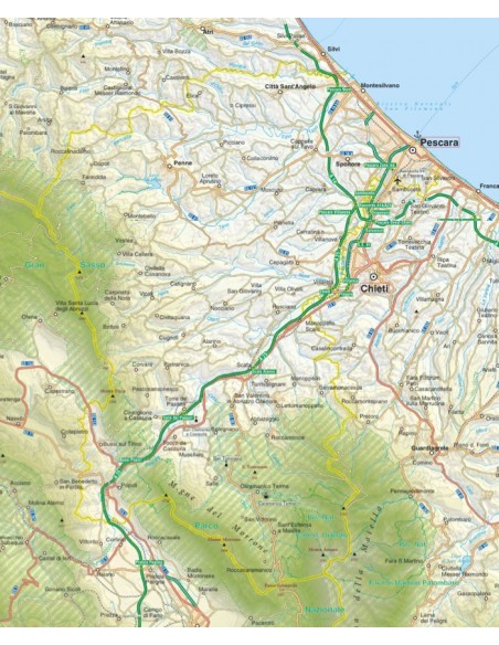 Mappa della provincia di Pescara pdf scala 1:200.000