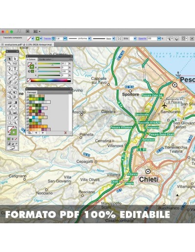 Mappa della provincia di Pescara pdf scala...